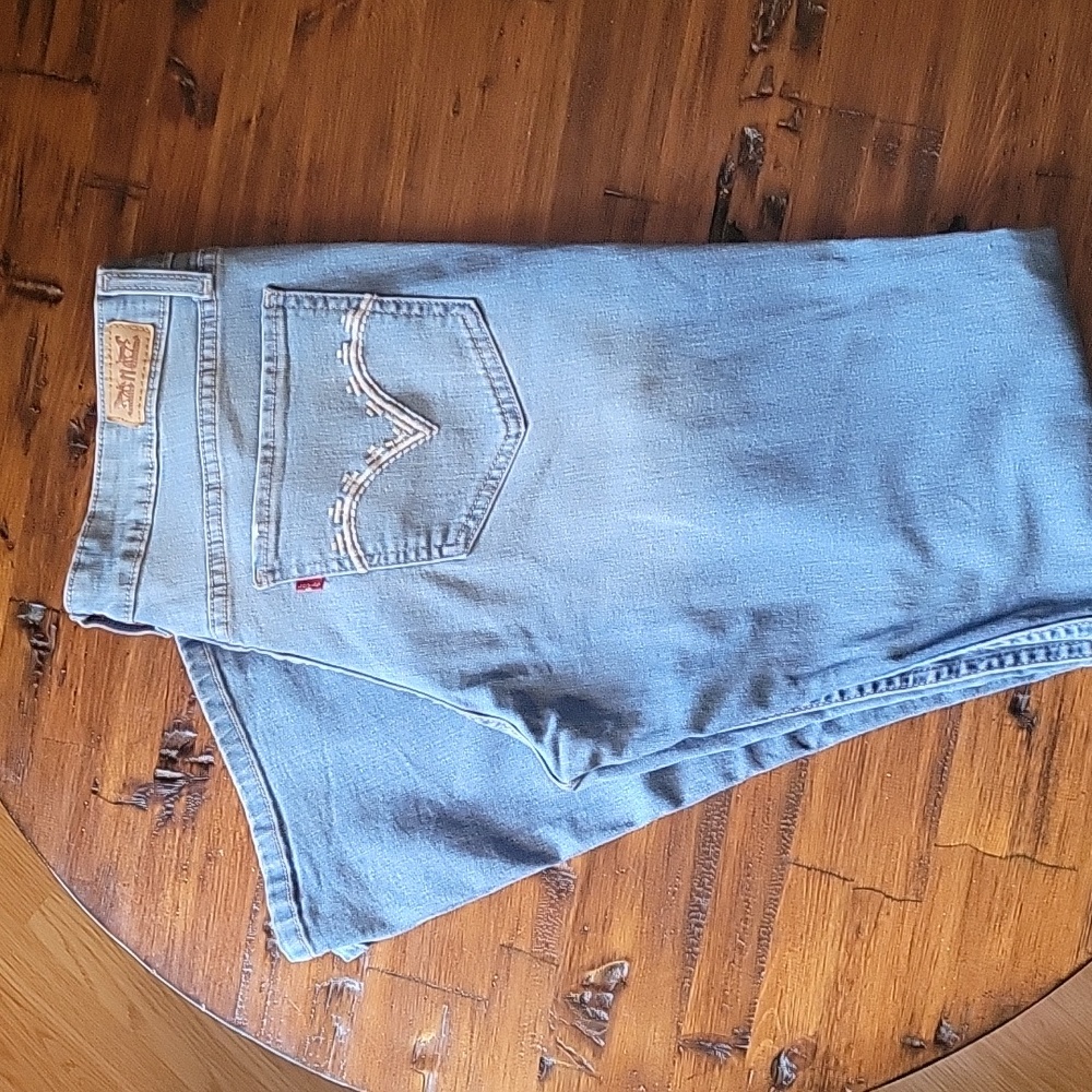 Levis Blue Denim Bootcut Jeans